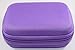 Essential Oil Carrying Case Holds 10 Bottles Perfect for Roller Bottles 5ml - 10ml Multiple Colors! (2 Pack, Purple)