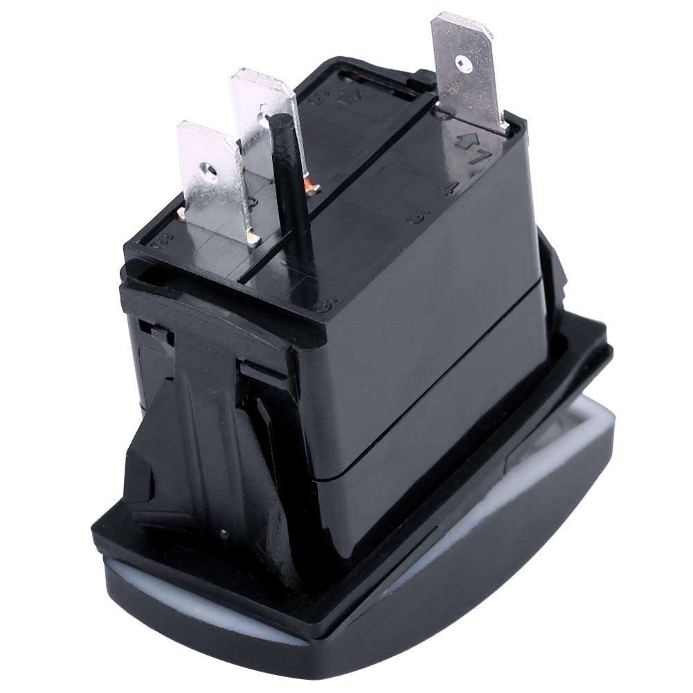 2x Boots Wippschalter 12V/24V | IP68 Wasserdicht | Blau & Rot LED | 3-polig SPST