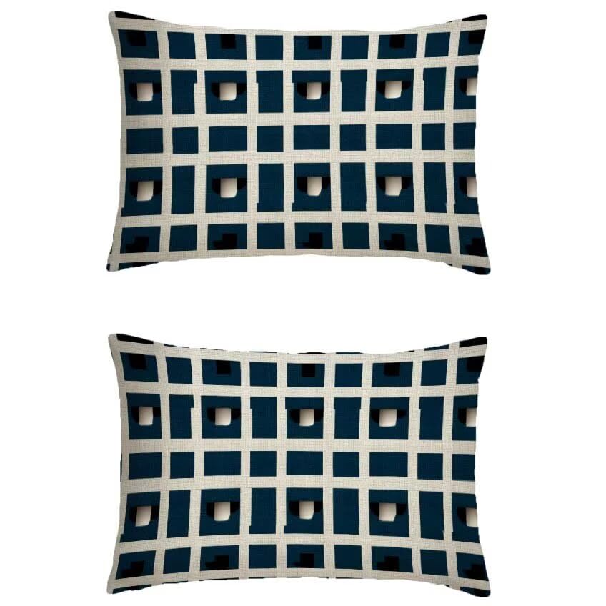 Ligne decoration maison housse coussin exterieur lin haut de gamme 60x80cm