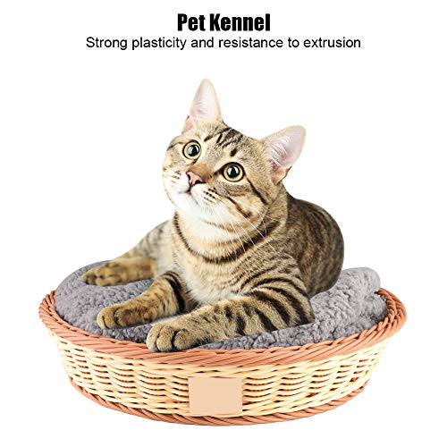 Cama interior para animais de estimação tecido à mão, confortável ninho de gato, para loja de animai