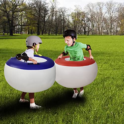 屋外の公園やビーチでのバンパーボール使用風景