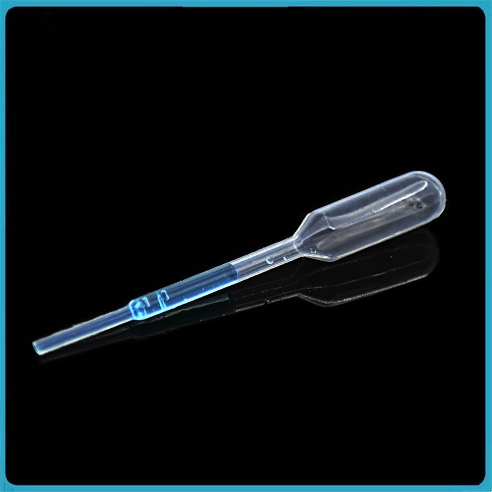 Pipetta Pasteur con scala da 0,2 ml, cannuccia di plastica graduata, contagocce monouso, lunghezza cannuccia aerografo 65 mm, 500 pezzi