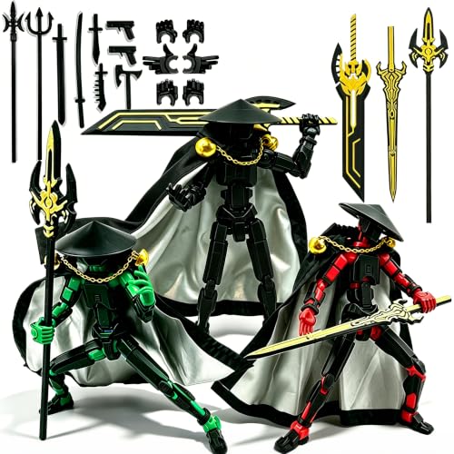 Image of DANONI Titan13 Dummy Robot 13 Action Figure,3D Printed Robot Toy for Adult | Lucky Robot 13 Action Figures with Multiple Accessories,Creative Dummy Robot 13 Action Figure for Display or Play