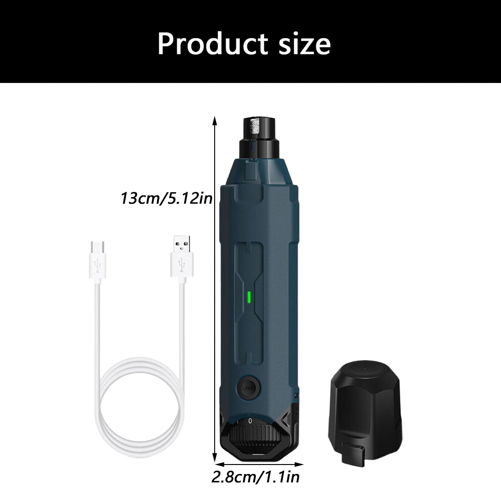 Broyeur électrique à ongles pour animaux domestiques avec lumières LED pour couper les ongles de chien silencieux à la maison