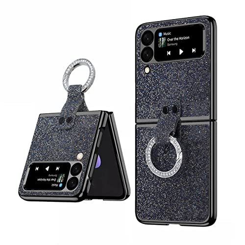 Coque Samsung Galaxy Z Flip 4 et 3 antichoc avec anneau bling