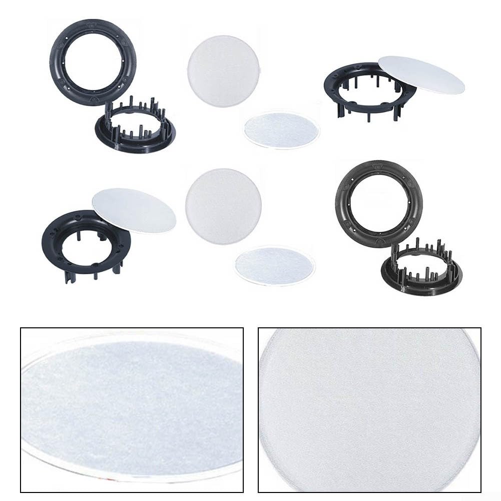 Lautsprechergitter-Abdeckung, Deckengitter, runder Subwoofer-Schutz, eingebettete Deckenbasis, Staubschutz (10,2 cm 1 Set)