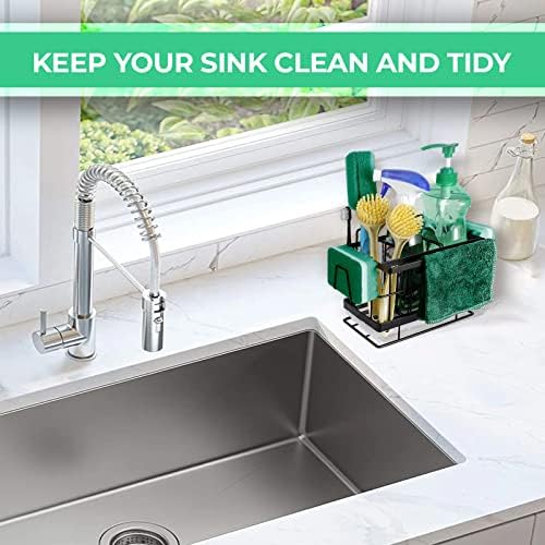 RMS Universal black kitchen sink caddy Organizer