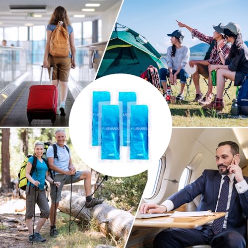 Image of YOUSHARES Ice Packs for Insulin Cooler Travel Case - Reusable Ice Pack for Diabetic Travel Case, Mini Gel Ice Packs Suitable for Most Insulated Medication Travel Bag（4 TSA Approved Ice Packs ）, Small