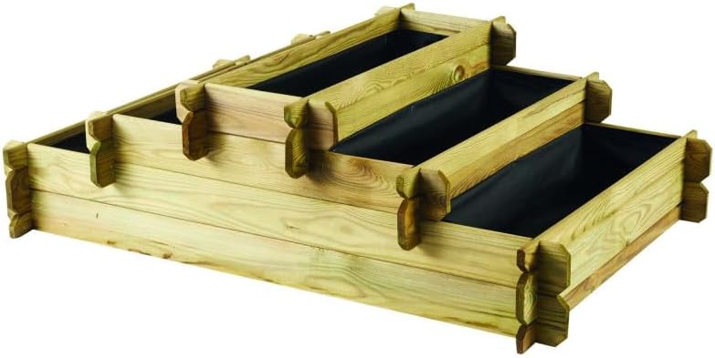 Carré Potager en Bois traité 178L - Angelic - 80 x 80 x 36 cm