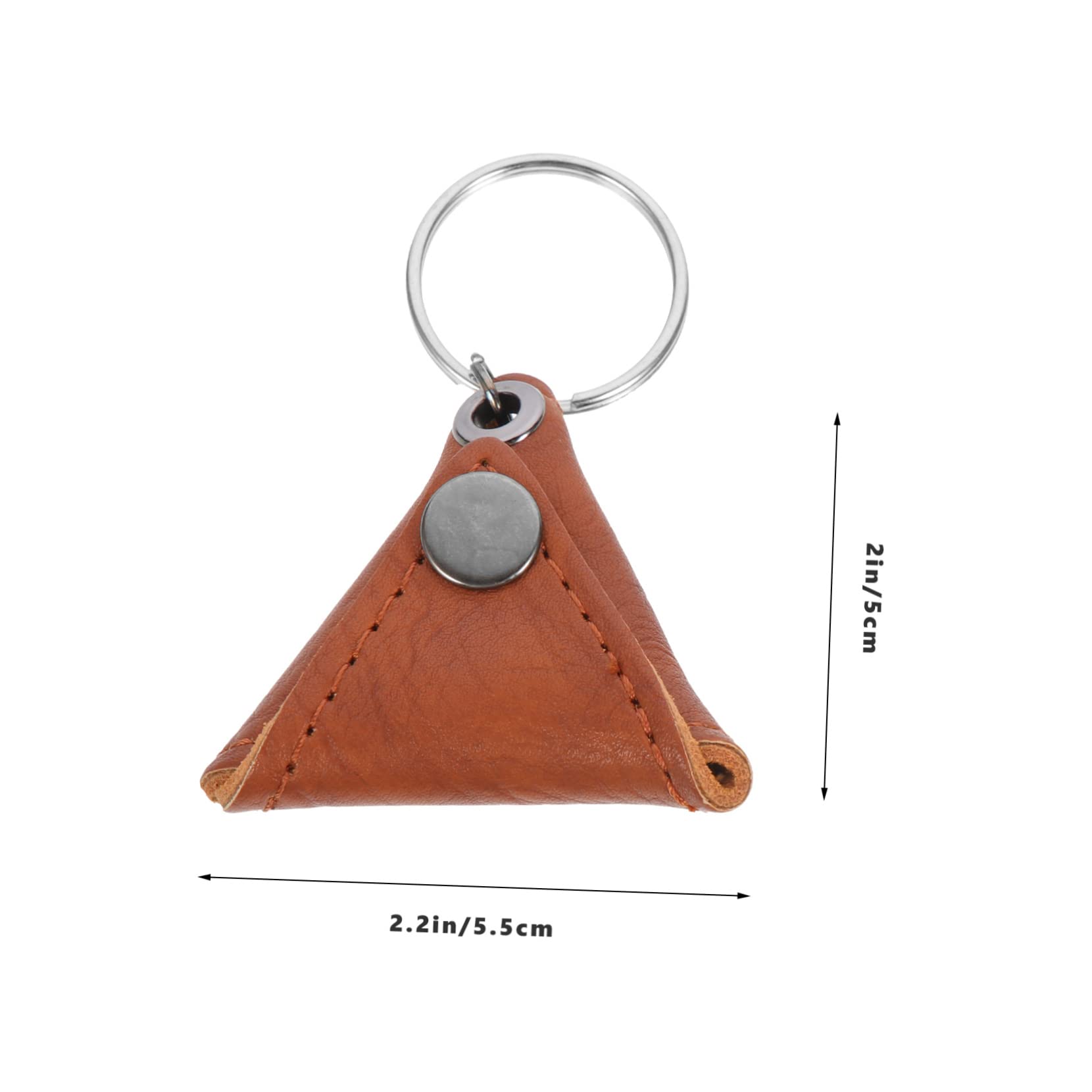 Milisten 2pcs PU Guitar Holder Bag with Ring Portable Guitar Picks Storage Pouch Durable Organizer