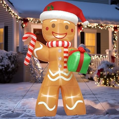 8.5FT Gingerbread Man Inflatable by Candieslife Cover