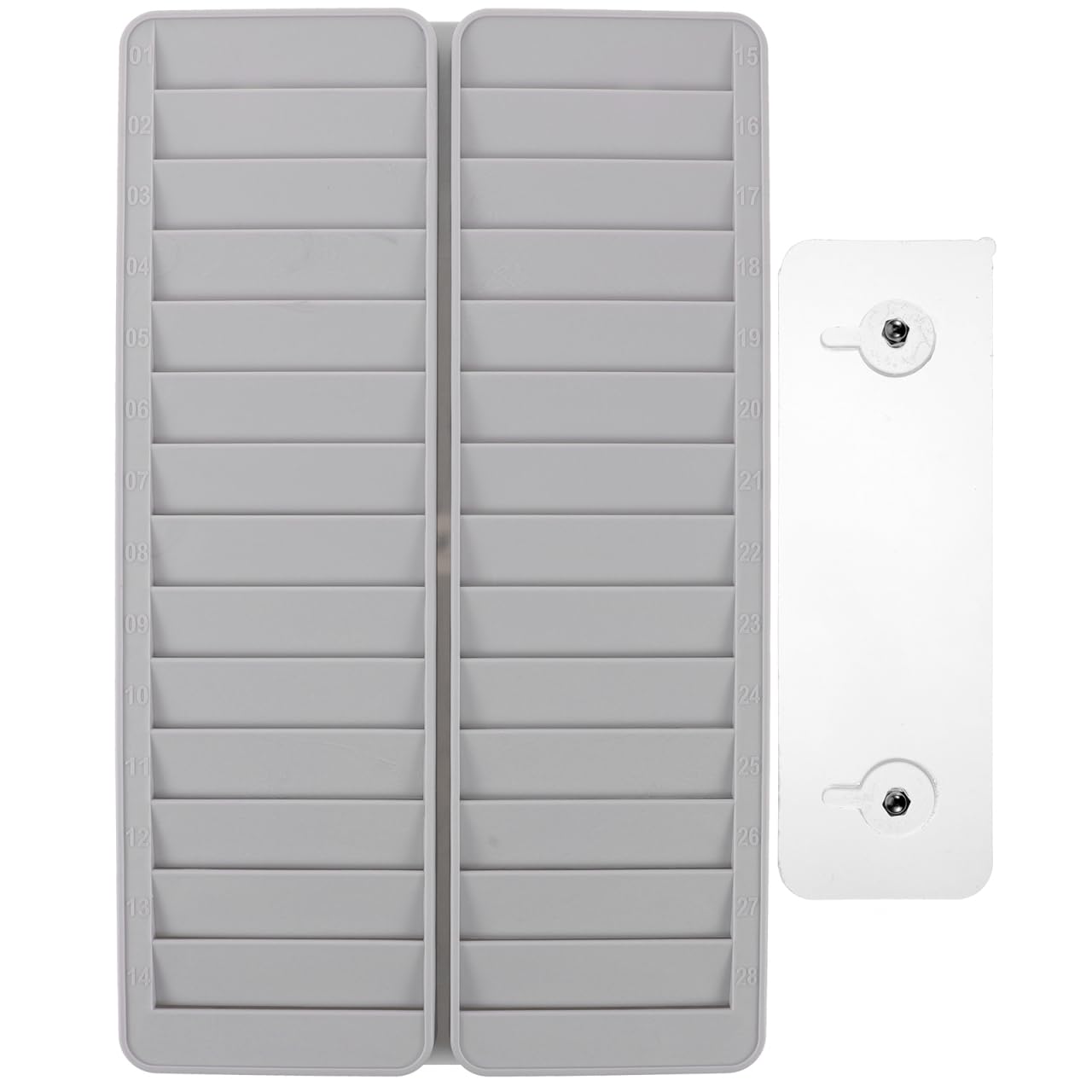 Didiseaon Porta Tessere Da Parete 28 Slot Organizer Per Carte Di Presenza Porta Badge in Pp Con Foro Per Montaggio Facilità Installazione Per Ufficio Fabbrica Magazzino