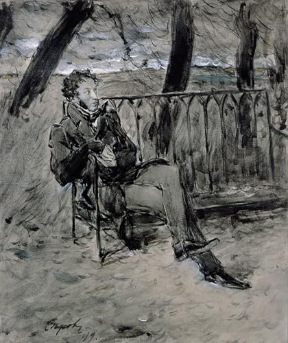 Tableaux Graffiti Art Mural Alexandre Pouchkine par Valentin Serov Poster Moderne 60x90cm