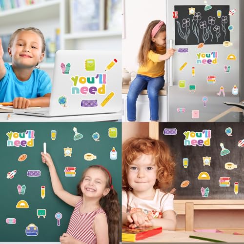 35 imanes decorativos escolares para refrigerador miniatura 7