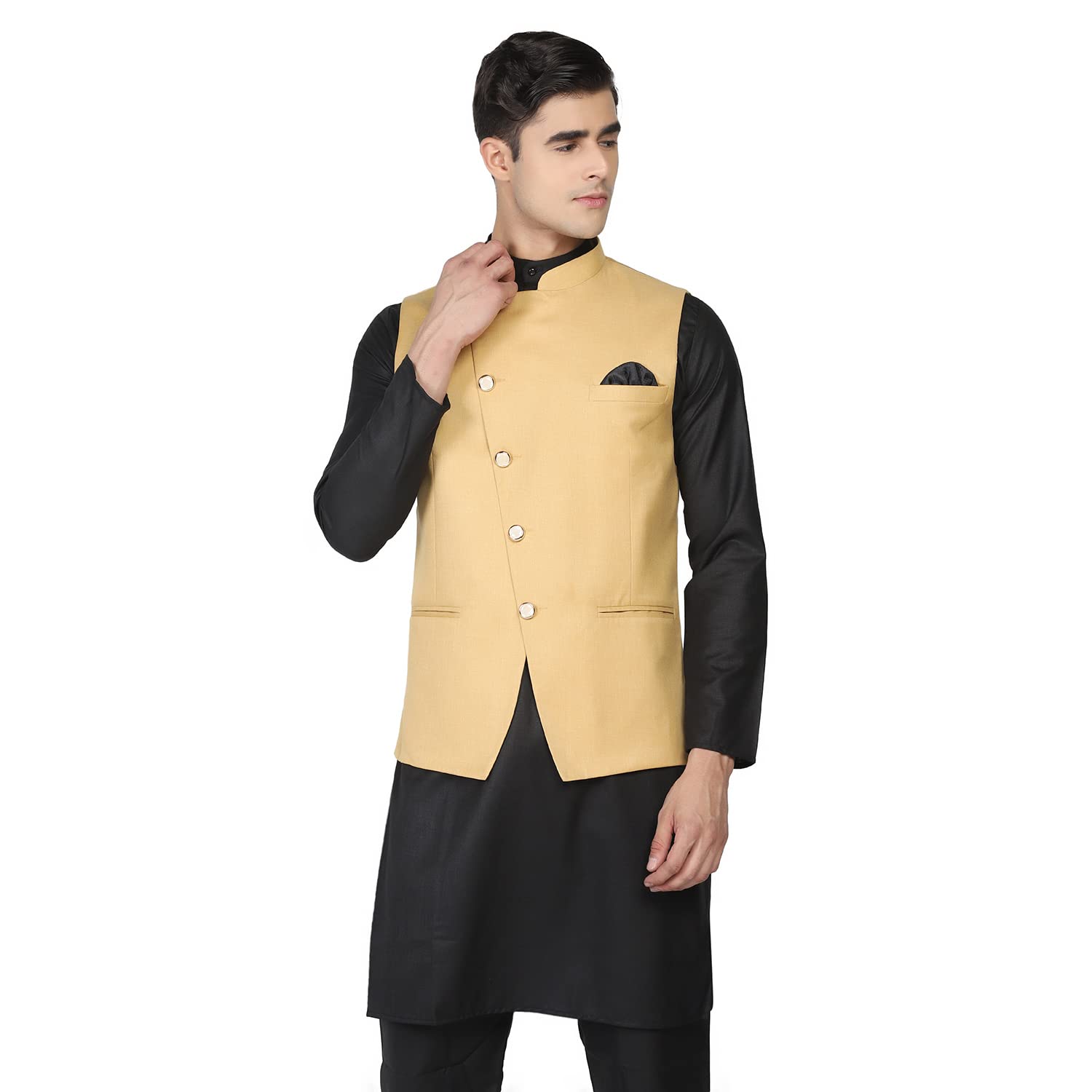 tahvo Men's Solids Kurta Pyjama Set-picture-29