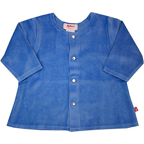 Zutano Periwinkle Velour Swing Jacket Baby Girl 0-6 Months
