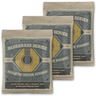 Bluegrass Series Acoustic Guitar Strings 3-Pack, Mid Tension, Phosphor Bronze - Les Beatles, Paul McCartney, John Lennon, RIngo Starr, George Harrison