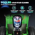 Electric Stair Climbing Hand Trucks Dolly Cart, 880lb Capacity Heavy Duty Stair Climber with 3 Ropes, Carry Heavy Objects Up and Down Stairs Effortless for Furniture Logistics Warehouse