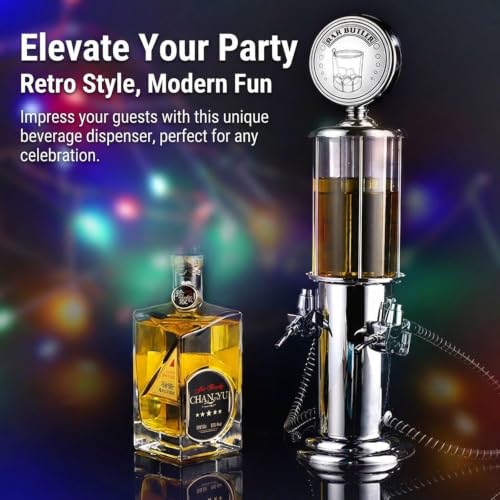Dispensador de vino con 2 rociadores y torre de cerveza compacta para bebidas 7