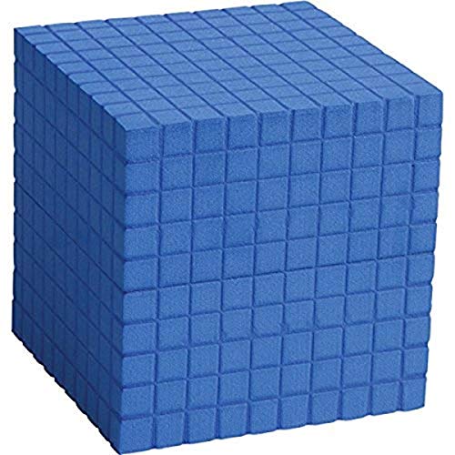 Image of Didax Base Ten - Plastic Thousand Block - Durable 1000 Cube for Place Value, Counting, and Math Manipulatives - Hands-On Learning Tool for Classroom or Home Use