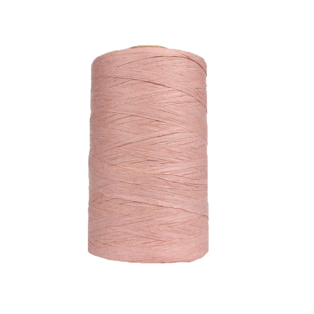 KAMAIKA Fil En Papier Raphia Naturel Rouge - 100 M - Ruban Cadeau