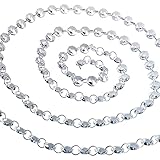 H&D 6FT Crystal Garland Beads Chain for Chandelier Weddings Christmas Tree Decoration Crystal Ornament
