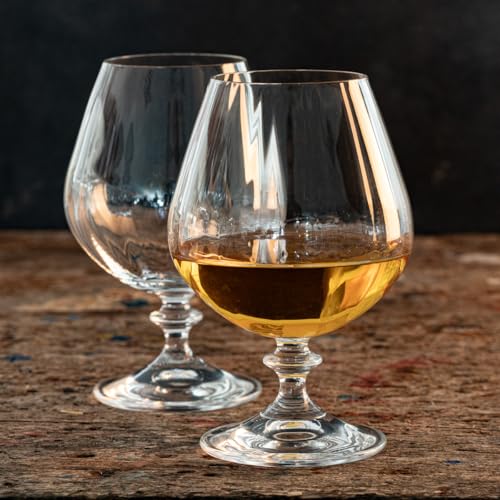 Vasos de coñac DIAMANTE Mirage con efecto óptico el regalo ideal set de 2 5
