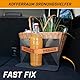 Walser Kofferraum Ordnungshelfer FastFix Göße L, Ladungshilfe mit Gurt, Kofferraumsicherung mit Kofferraumhalterung und Gurt 32x12,7x21 cm schwarz/orange