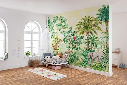 Komar IAX7-0010 Non-Woven Photo Wallpaper Jungle Adventure Design 350 x 280 cm (Width x Height), Colourful, 350 x 1 cm - Image 4