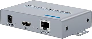 HDMI KVM USB Extender Transmit 1080p HD Video Over Cat5e/6 Ethernet RJ45 Cable 100m (330ft) IR Extender Support USB Keyboard Mouse and IR Control