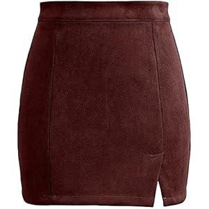 Janak ‘n’ Masaaya Girl’s Faux Suede Mini Skirt 611