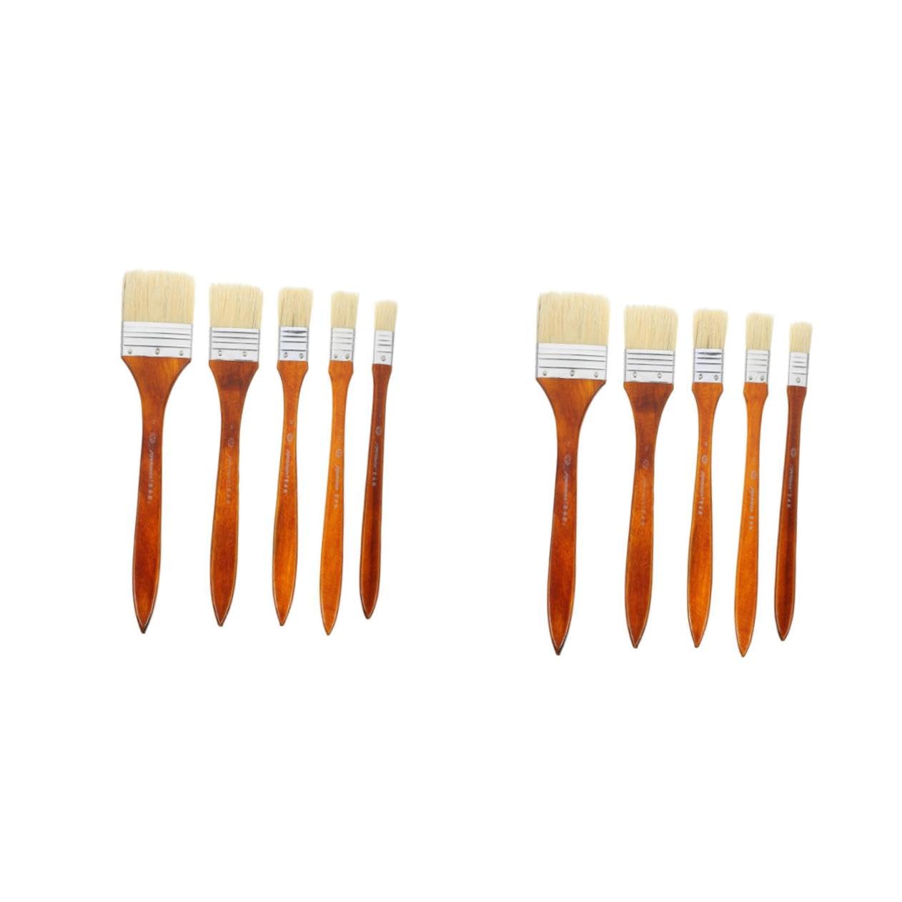 Pinceau à peinture à l'huile NUOBESTY avec brosse métallique pour toile