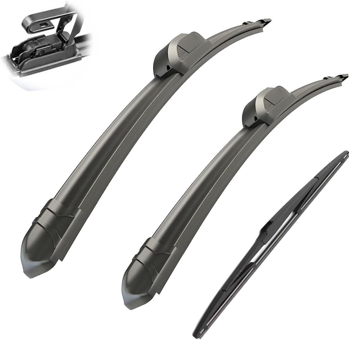 DZTYNKO Car Windscreen Wiper Blades Set for Mazda Demio MK1 Hatchback DW 1998-2002, Front Window Wipers for Clear Visibility, Replacement Wiper Blades
