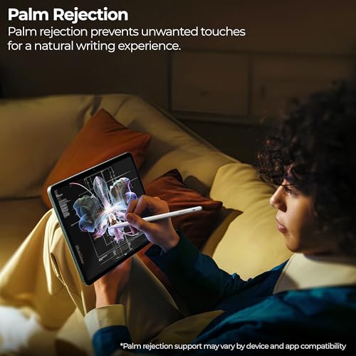 Image of Zebronics Universal Stylus Type-C, Magnetic Attachment, LED Indicator, Replaceable Pen Tips, High Precision, Ultra-Lightweight, iPadOS, iOS, Android Compatible (Stylus Pro Max)