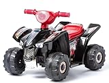 Quad 6V para niños de 1 a 3 años, i-Raspi, Negro