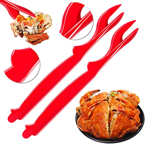 6Pcs Crab Legs Crackers - Crackers Picks Tools Set For Lobster, Crab, Crawfish, Prawns, Shrimp, Easy Opener Shellfish Picks Knife, Seafood Tools With Bag #TOP2