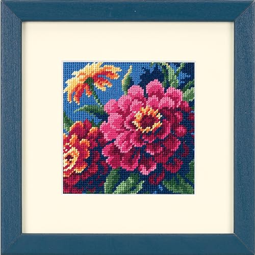 Dimensions 7213 Zinnia Flowers Needlepoint Embroidery Kit thumb #6