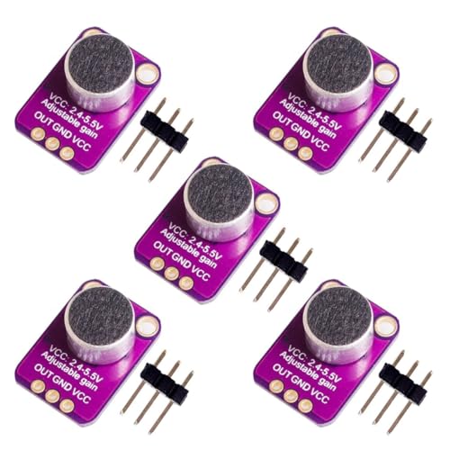 5 Stück GY-MAX4466 Electret Mikrofon Verstärker, mit einstellbarer Gain Control für Arduino (5 Stück) 5 Stück GY-MAX4466 Electret Mikrofon Verstärker, mit einstellbarer Gain Control für Arduino (5 Stück)