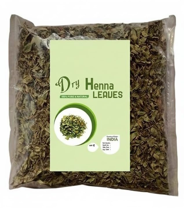 Dry Henna Mehandi Leaves 100% NATURAL & ORGANIC (Henna Leaves 200gm)