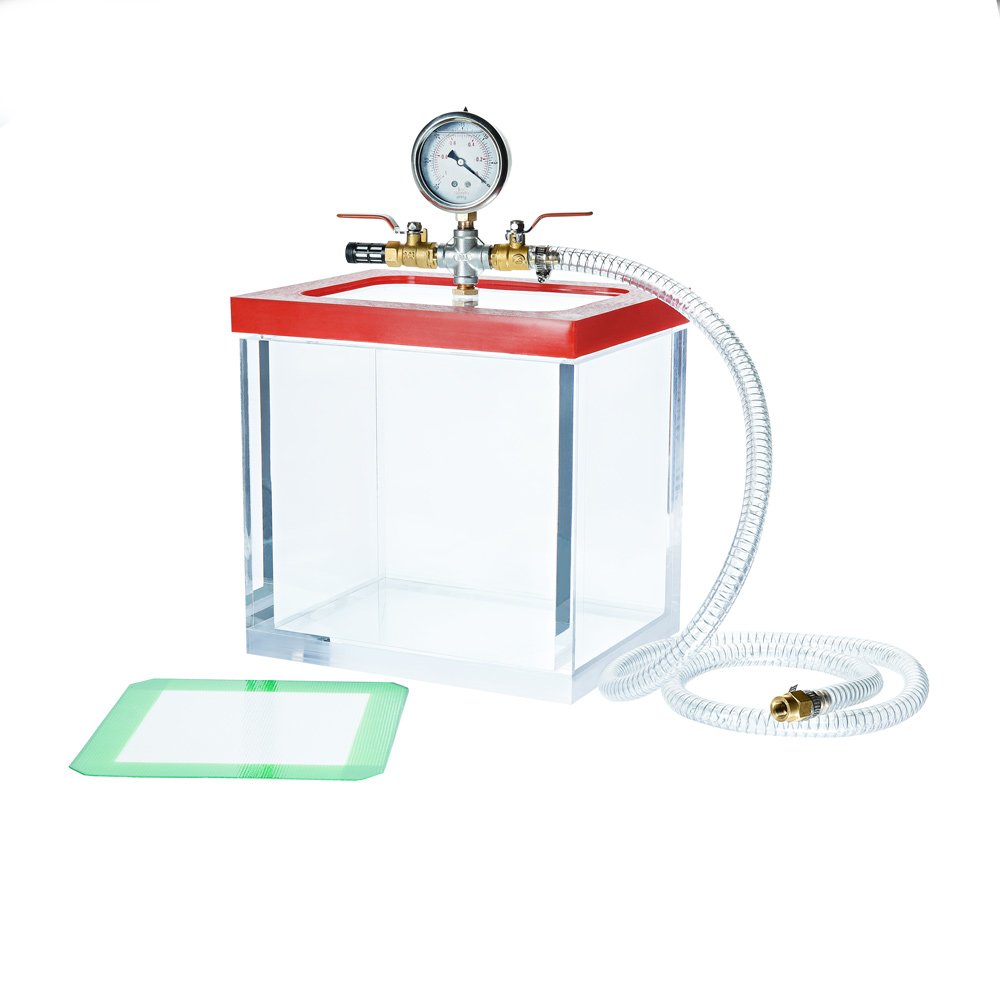 Melko Vakuumkammer Acryl 7,39L 22CM Entgasungskammer Harzfalle Vacuum Chamber