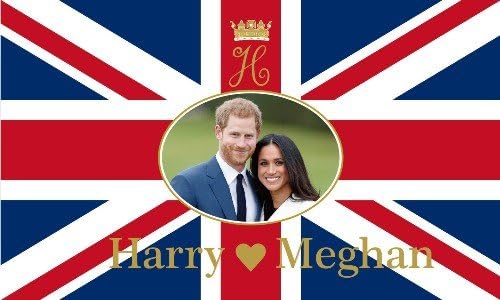 Royal Wedding - Prince Harry & Meghan Markle 5ft x 3ft Flag