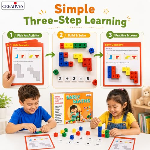 Image of Creative's Early Maths - STEM Educational Game for Kids, Learn Counting, Numbers, Sorting & Patterns, Addition, Subtraction & Geometry, Fun Learning Toy for Ages 5+