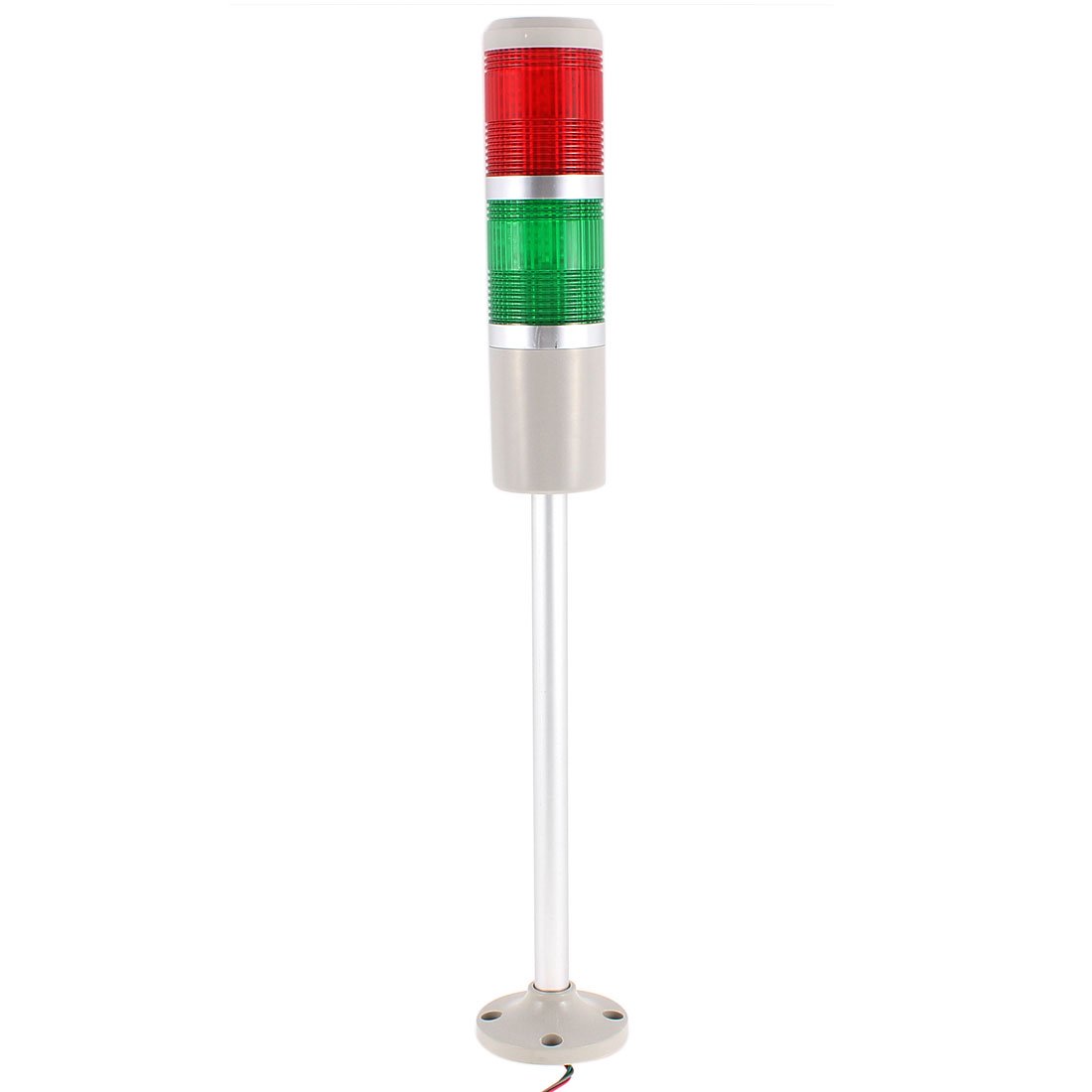 Ruilogod Lámpara de torre de señal verde 24V DC 24V Luz de apilamiento de advertencia industrial