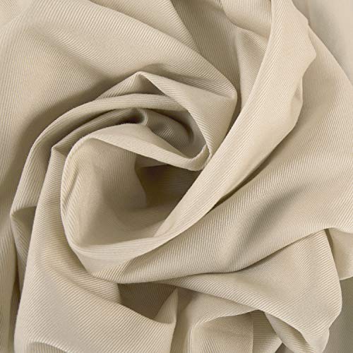 Image of HPD Half Price Drapes Solid Tie Top Cotton Curtains 84 Inches Long (1 Panel) Luxury Light Filtering Curtains for Living Room, Modern Semi Sheer Curtain for Bedroom, 50W X 84L, English Cream