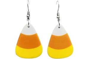 Quirky Halloween Candy Corn Costume Women Earrings