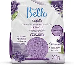 Depil Bella - Cera Depilatória Confete Cremosa Lavanda 250g