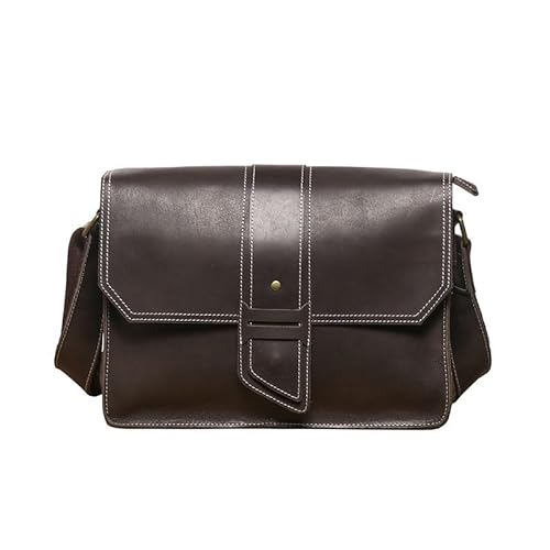 [HNJUBVG] JSEIAJB Leather Casual Single Shoulder Bag Crazy Horse Crossbody Backpack Retro Men's
