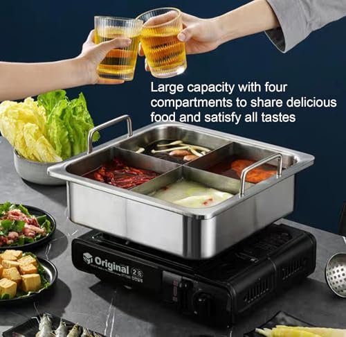 Olla Hot Pot con Divisor de Acero Inoxidable para Cocina miniatura 7