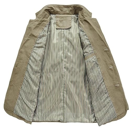 Chaqueta de mezclilla para hombre estilo vintage miniatura 3