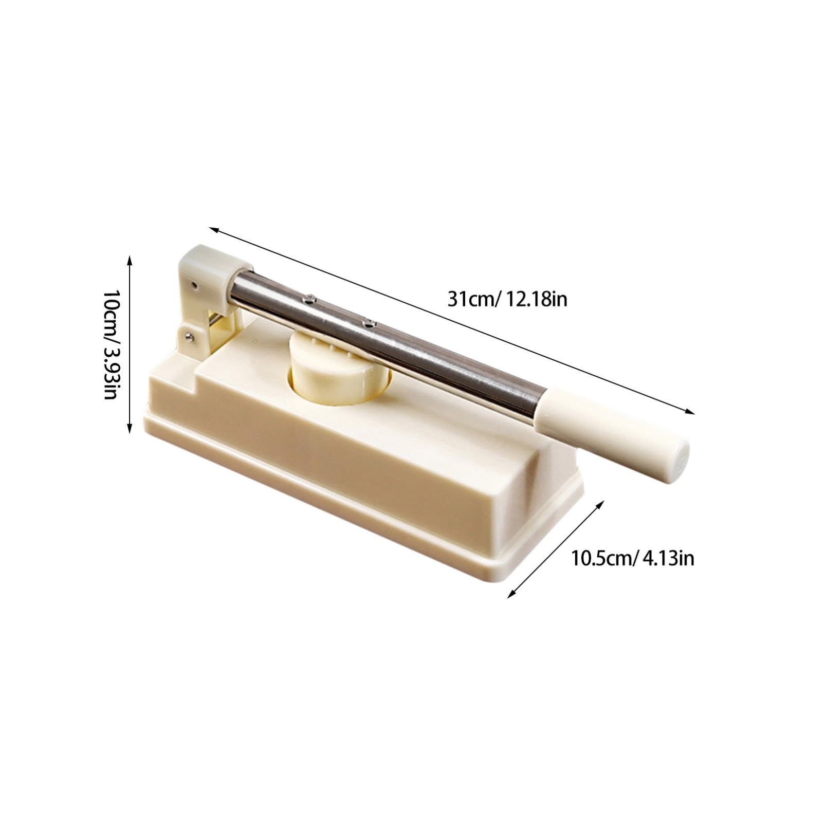 Hemobllo Pressa Impasto per Ravioli e Tortillas con Manico Ergonomico Stampo per Pasta Ripiena in Bianca Facilita la Preparazione e Pulizia Rapida